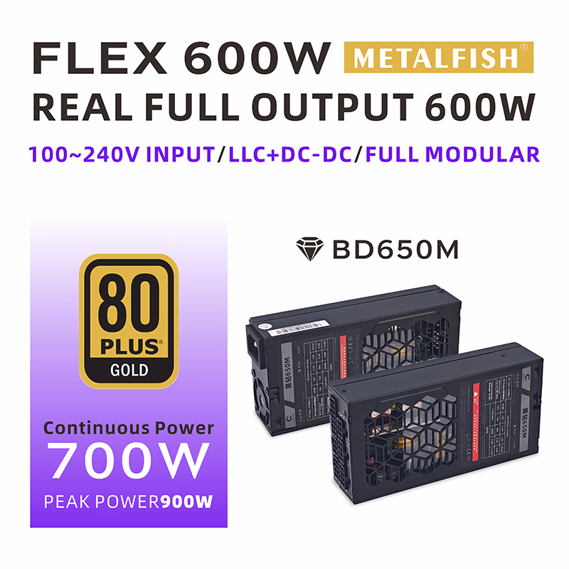 METALFISH Flex 600W Alimentato - Flex Atx Power Supply 600W 1U recensione e prezzo